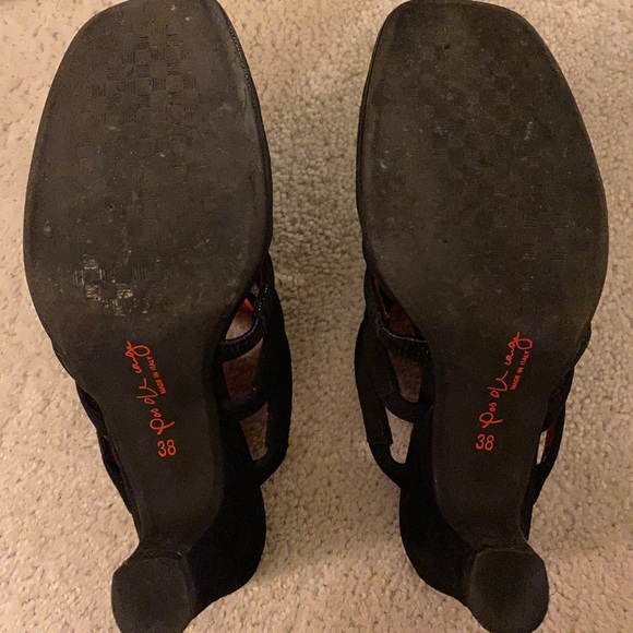 Pas de rouge black strapping heeled sandals - Picture 3 of 3